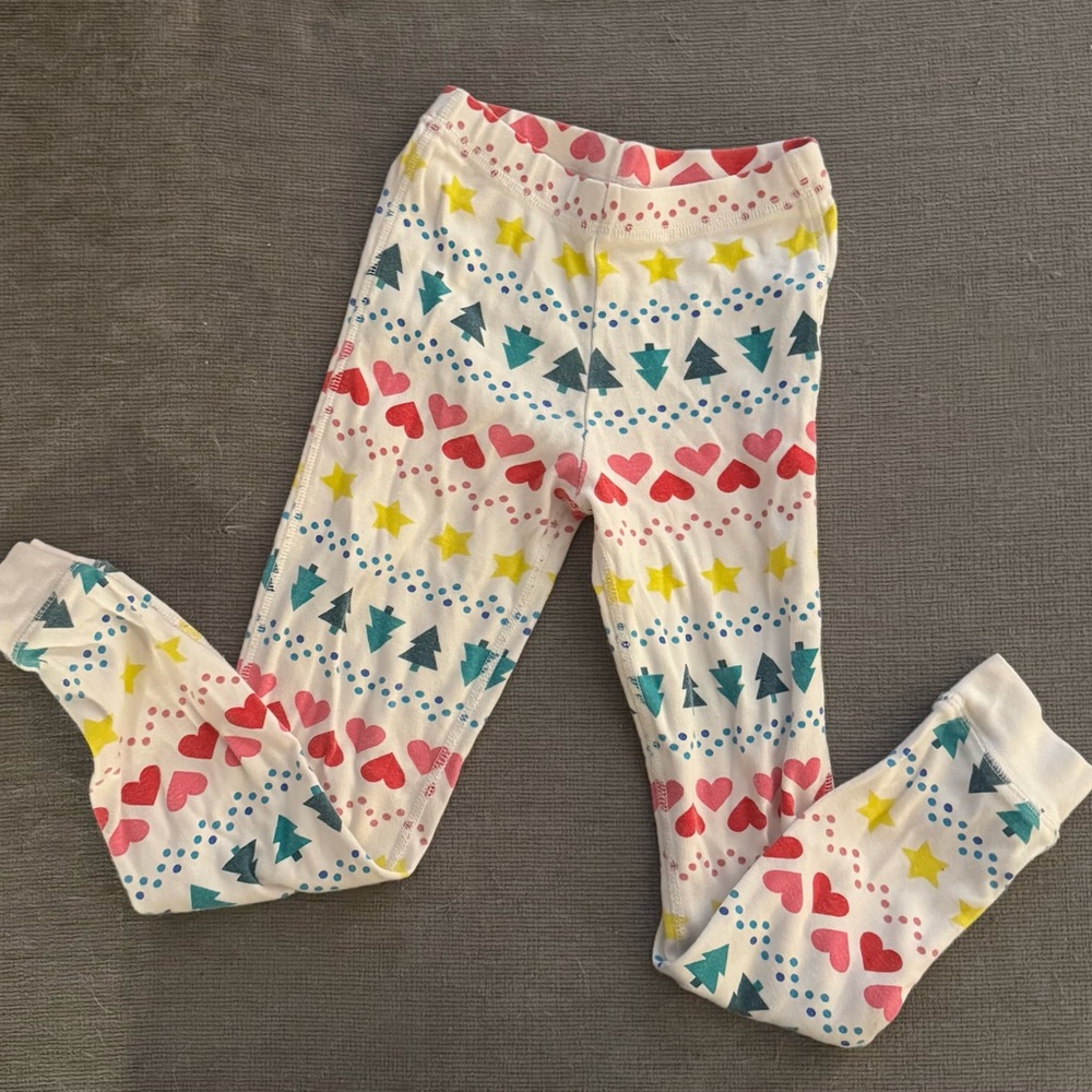 Colorful Primary Patterned Kids Pajama Bottoms